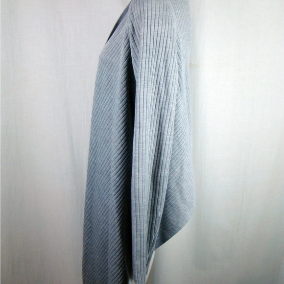 Athleta Solstice Large Wrap Merino Wool Blend Grey Heather - Picture 3 of 4